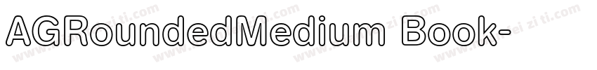 AGRoundedMedium Book字体转换